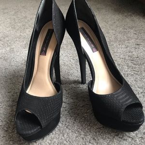 Steve Madden Black Platform Heels